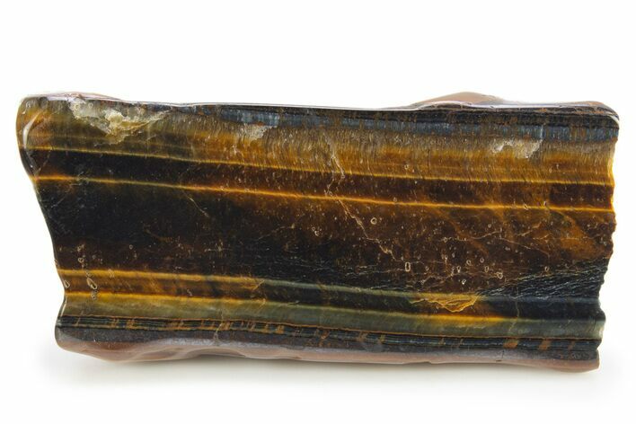 Polished Blue & Orange Tiger's Eye Slab - South Africa #320050